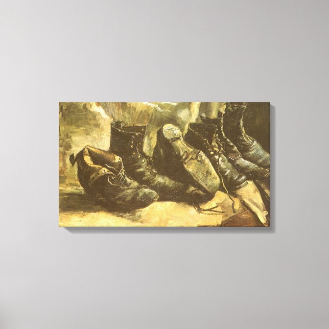 Lienzo Vincent van Gogh - Todavía la vida tres pares de z (Anverso)