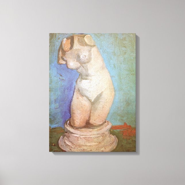 Lienzo Vincent van Gogh - Torso femenino con estatuilla d (Anverso)