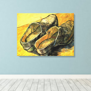 Lienzo Vincent van Gogh - Un par de zuecos de cuero