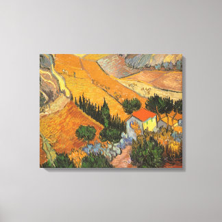 Lienzo Vincent van Gogh - Valle con labrador