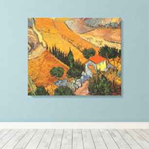 Lienzo Vincent van Gogh - Valle con labrador