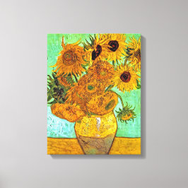 Lienzo Vincent Van Gogh - Vase Con Doce Girasoles