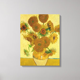 Lienzo Vincent van Gogh - Vase con quince girasoles