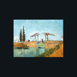 Lienzo Vincent Van Gogh Vintage Langlois Bridge en Arles<br><div class="desc">Una encantadora impresión de "Langlois Bridge at Arles", una pintura creada en 1888 por Vincent van Gogh. Vincent van Gogh (1853-1890) fue un pintor holandés post-impresionista que en poco más de una década creó aproximadamente 2, 100 pinturas incluyendo cerca de 860 pinturas al óleo, la mayoría de las cuales fueron...</div>