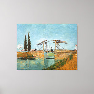 Lienzo Vincent Van Gogh Vintage Langlois Bridge en Arles