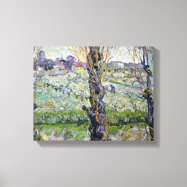 Lienzo Vincent van Gogh | Vista de Arles, 1889 (Anverso)