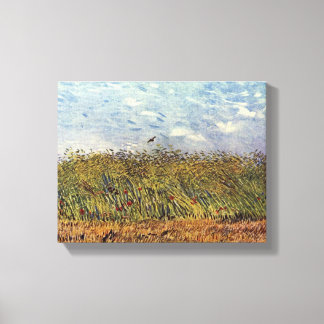Lienzo Vincent Willem van Gogh - Campo de trigo con una l
