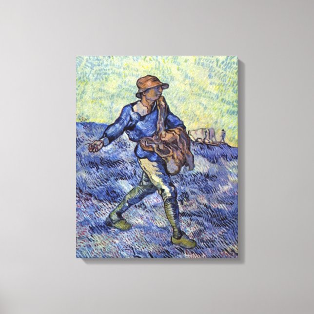Lienzo Vincent Willem van Gogh - The Sower (Anverso)