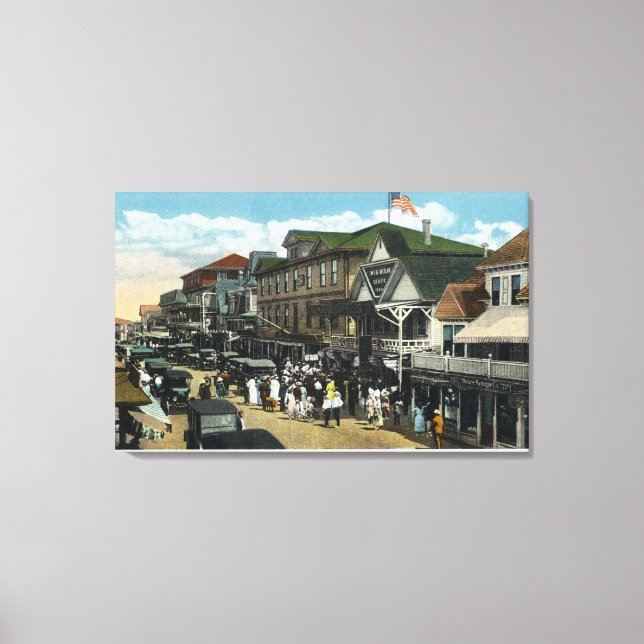 Lienzo Viñedo de Martha, escena de la avenida circuito (Anverso)