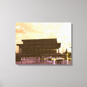 Lienzo Viñeta China Pekin Mao Tse Tung Mausoleo