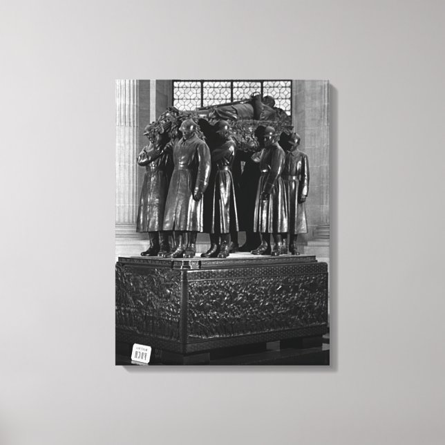 Lienzo Viñeta Francia París Inválidos de la tumba de la f (Anverso)