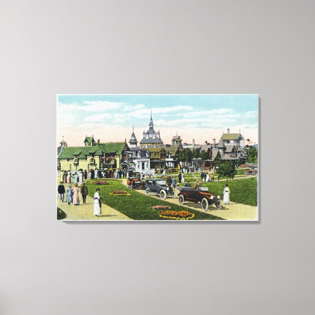 Lienzo Viñetería de Martha, vista de la avenida Ocean (Anverso)