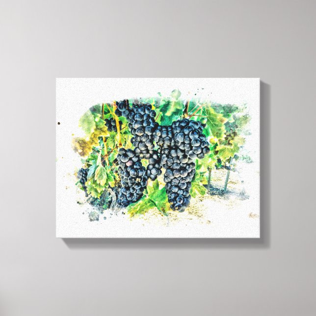 Lienzo *~* Vineyard Winery Grape AR21 Wine Cellar (Anverso)