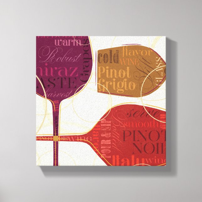 Lienzo Vino colorido (Anverso)