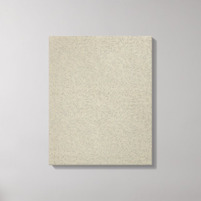 Lienzo Vinos de hojas Grabado en relieve de aluminio gris (Anverso)