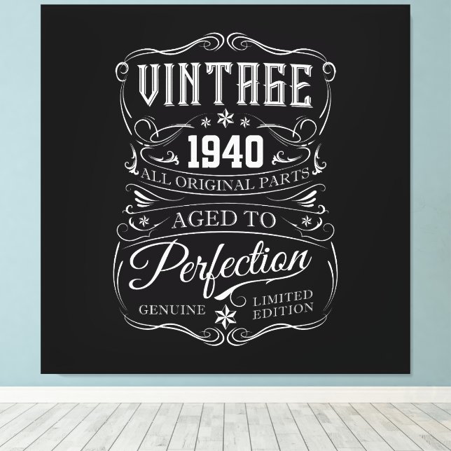 Lienzo Vintage 1940 (Insitu (piso de madera))