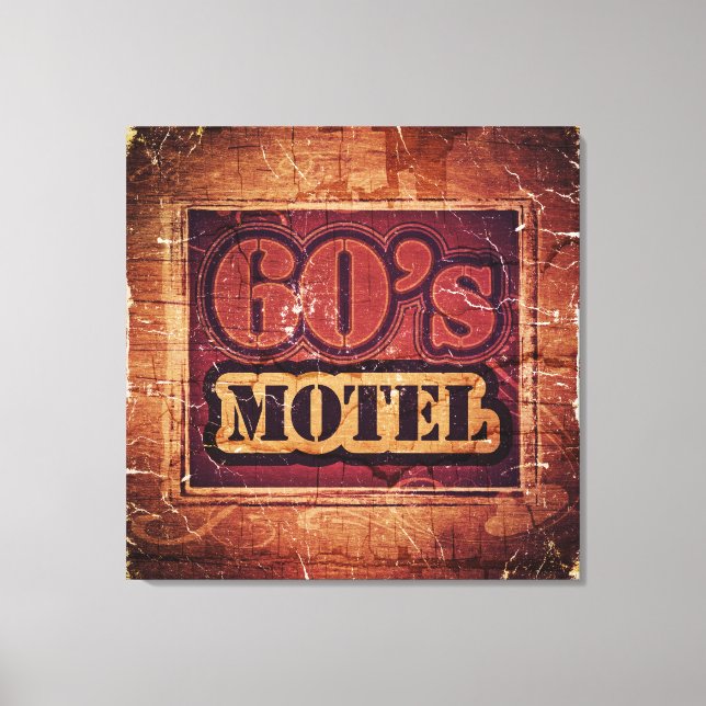 Lienzo Vintage 60's Motel - Wrapped Canvas (Anverso)