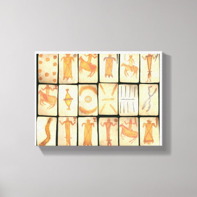 Lienzo "Vintage Apache Drawings" (Anverso)