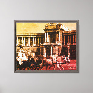 Lienzo Vintage Austria Viena Palacio de Hofburg