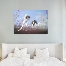 Lienzo Vintage Burgundy Overlay Pareja Fotografía Love Sc