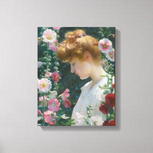 Lienzo Vintage Charles Courtney Curran Lotus Lilies Canva