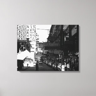 Lienzo Vintage China Carros de Hong Kong