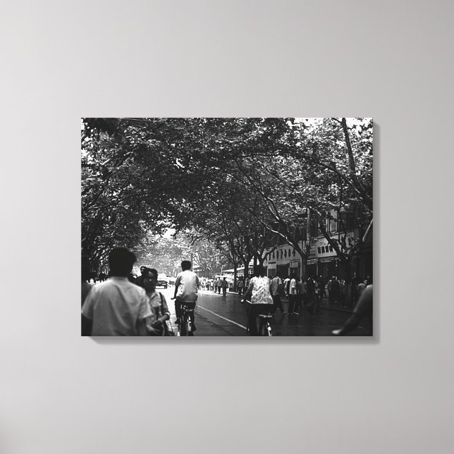 Lienzo Vintage China Shanghai street (Anverso)