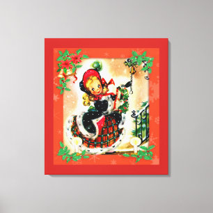 Lienzo Vintage Christmas