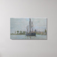 Vintage Claude Monet Anchored Chasse-marée