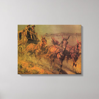 Lienzo Vintage Cowboys, el entrenador de teatro de John B