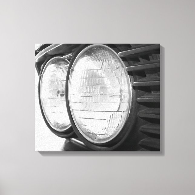 lienzo vintage de faros BMW (Anverso)