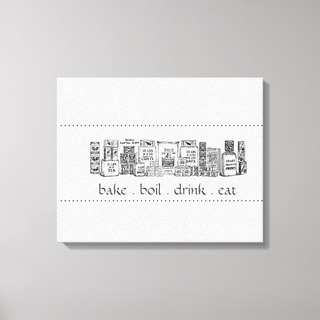 Lienzo Vintage Dry Goods Canvas Art (Anverso)
