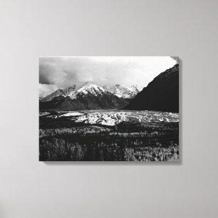 Lienzo Vintage EE. UU. Alaska glaciar Matanuska