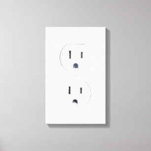 Lienzo "Vintage Electric" Power Outlet Wall Art