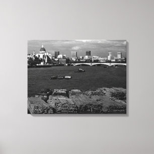 Lienzo Vintage England Londres Thames Skyline