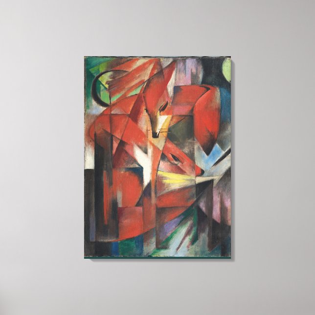Lienzo Vintage Franz Marc Foxes (Anverso)