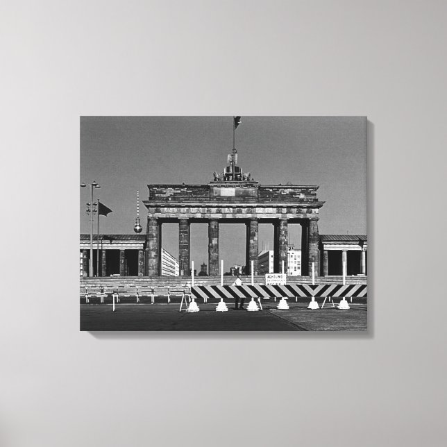 Lienzo Vintage Germany Berlín Brandenburg Gate (Anverso)