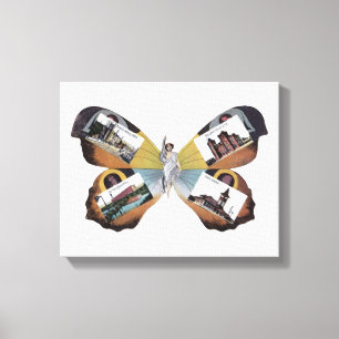 Lienzo Vintage Greenville South Carolina Fairy Lady art