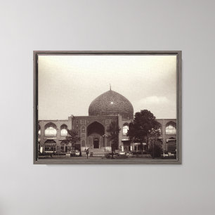Lienzo Vintage Irán mezquita del shah Isfahán