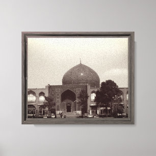 Lienzo Vintage Irán mezquita del shah Isfahán