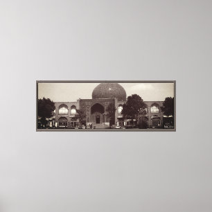 Lienzo Vintage Irán mezquita del shah Isfahán