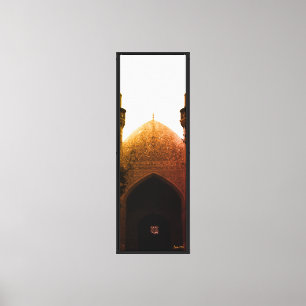 Lienzo Vintage Irán mezquita real de Isfahán