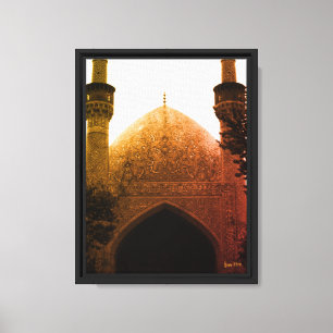 Lienzo Vintage Irán mezquita real de Isfahán