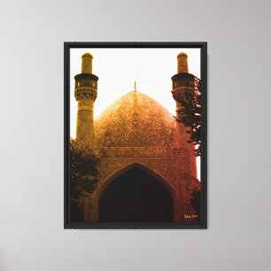 Lienzo Vintage Irán mezquita real de Isfahán