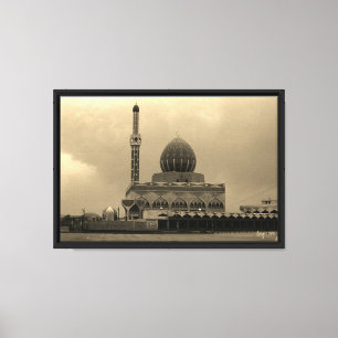 Lienzo Vintage Iraq Bagdad Mezquita Buniya