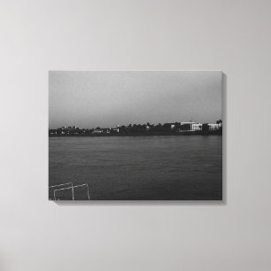 Lienzo Vintage Iraq Baghdad forat river