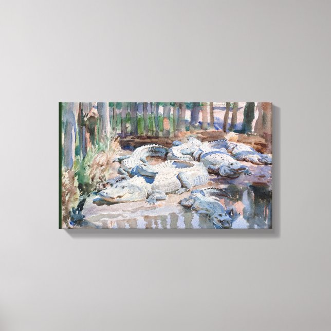 Lienzo Vintage John Singer Sargent Muddy Alligator (Anverso)