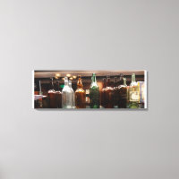 Vintage Liquor Botellas Canvas