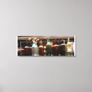 Lienzo Vintage Liquor Botellas Canvas
