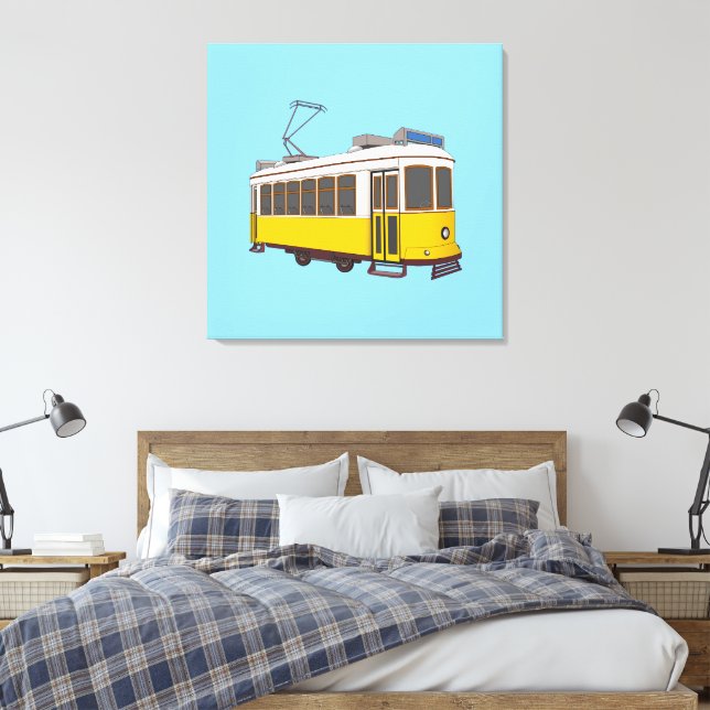 Lienzo Vintage Lisbon Tram Icon (Insitu(Dormitorio))